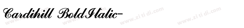 Cardihill BoldItalic字体转换 Cardihill BoldItalic字体转换